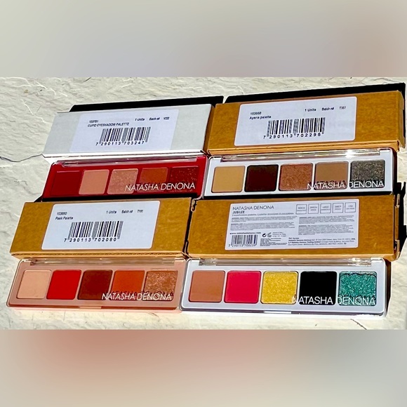 SET OF 4 NATASHA DENONA EYESHADOW PALETTES CUPID AYANA JUBILEE+LTD EDITION PEAK - Picture 7 of 10